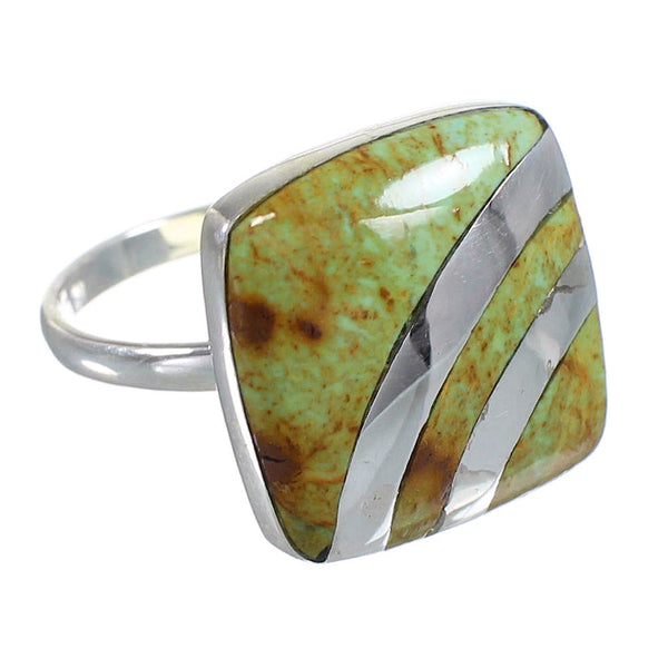 Sterling Silver Southwest Turquoise Ring Size 5-1/4 RX81127